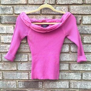 bebe Off The Shoulder Sweater Top